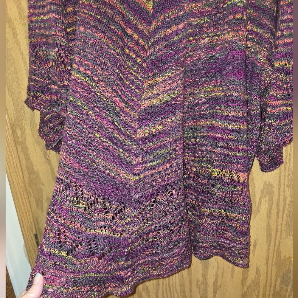 Faded Glory Purple V-Neck Sweater - Picture 5 of 5